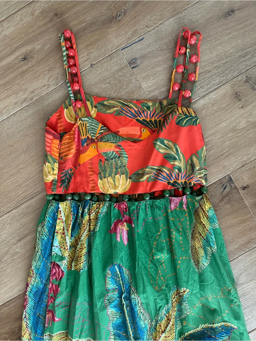 New without Tags Farm Rio Mixed Print Maxi Dress - Picture 5 of 11
